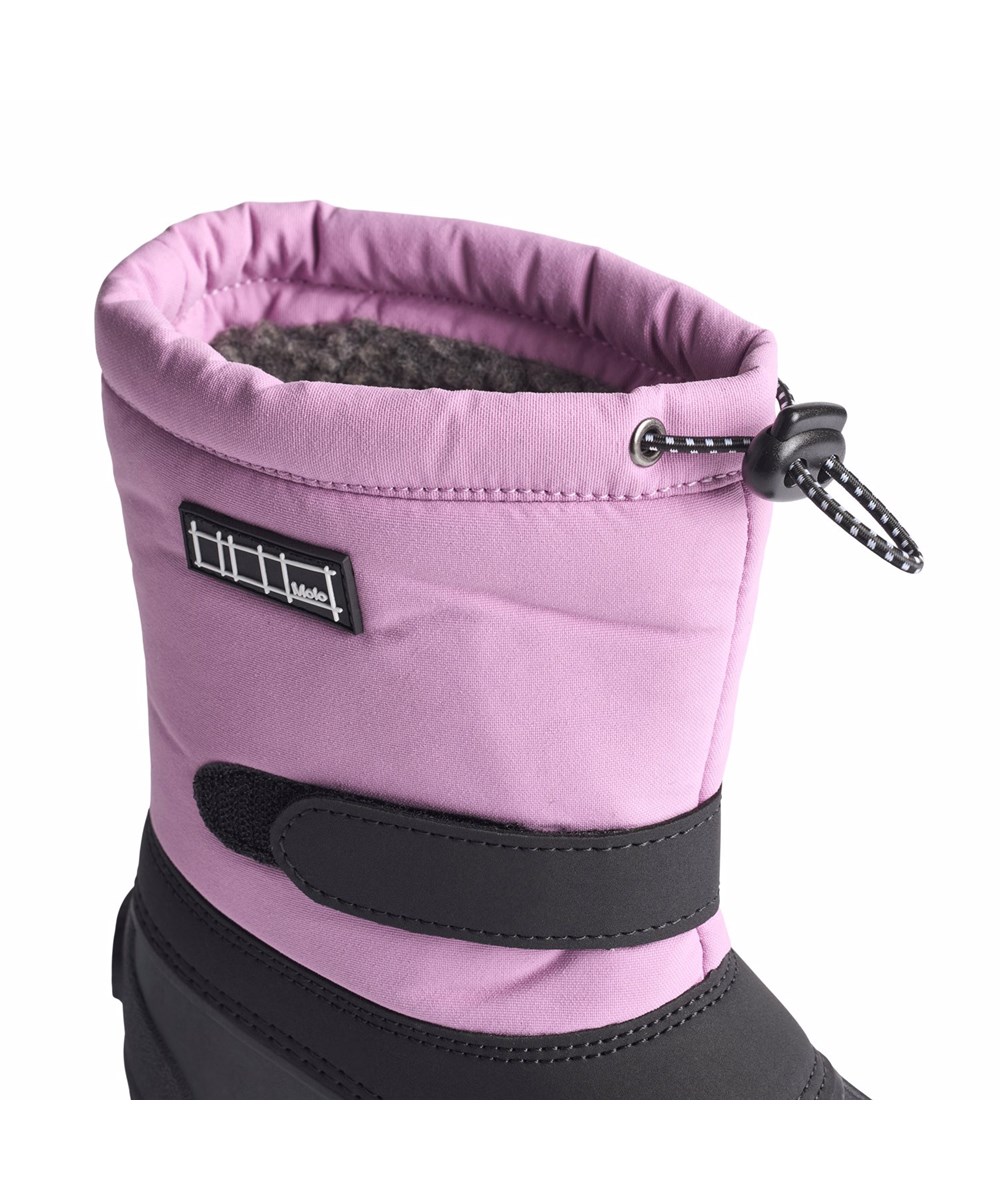Driven - Purple Ray - Praktische winterlaarzen voor kinderen in het paars met een stevige antislip zwarte zool.
