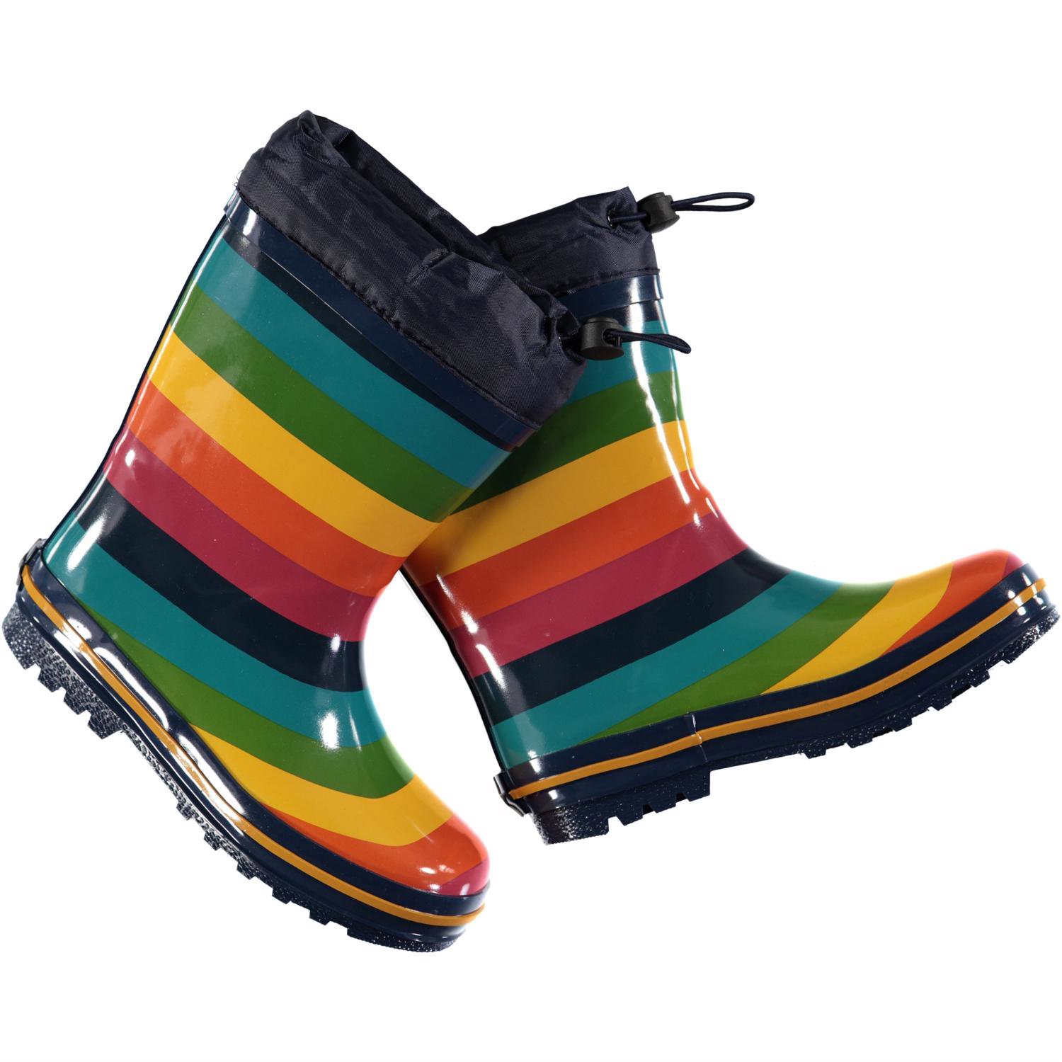 Sejer - Rainbow Stripe - Regenboog gestreepte regenlaarzen - Molo