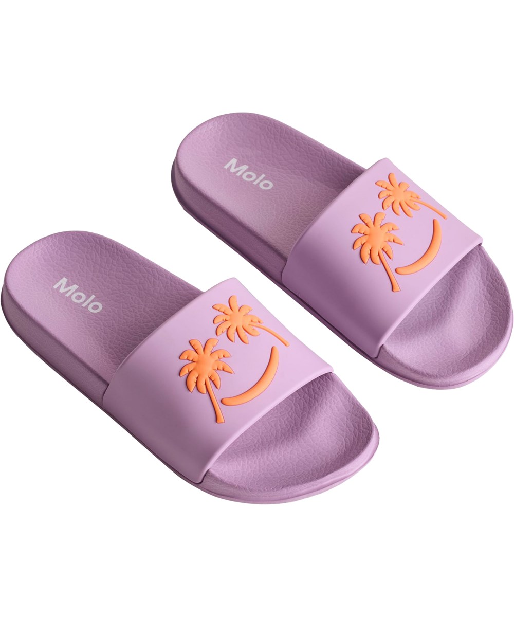 Zhappy - Crocus Petal - Paarse, waterafstotende badslippers voor kinderen.
