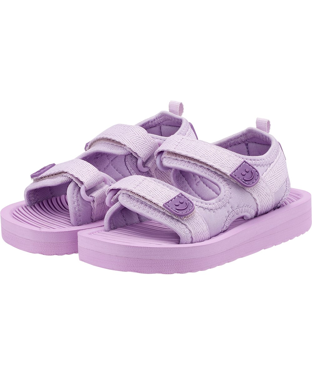 Zola - Lilac Pink - Paarse sandalen met klittenband