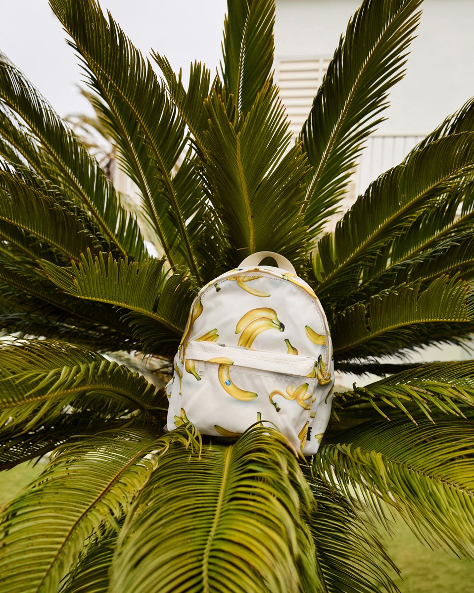 Backpack - Babynanas - Beige kleuterrugzak met bananenprint