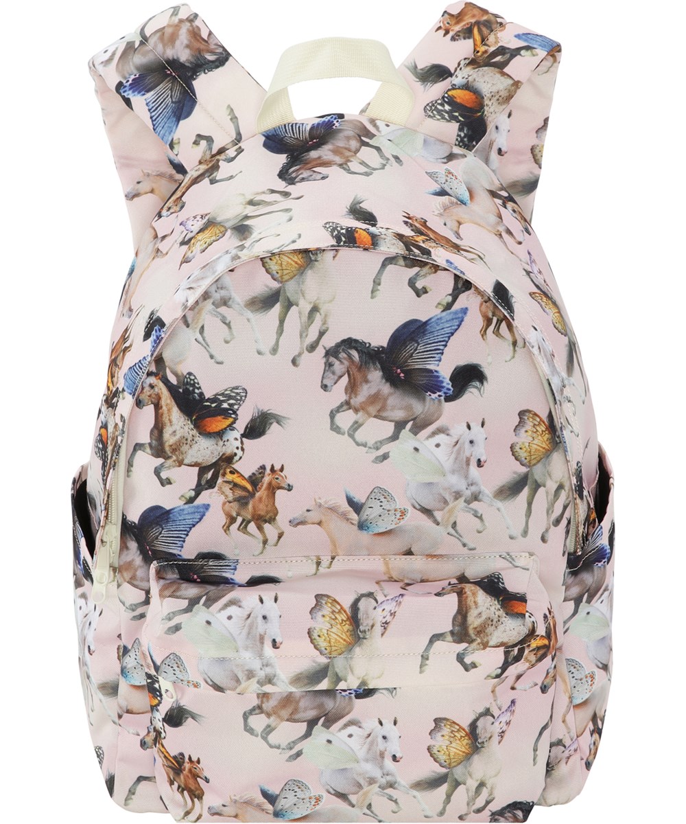 Backpack Mio - Fairy Horses - Roze rugzak met paardenprint
