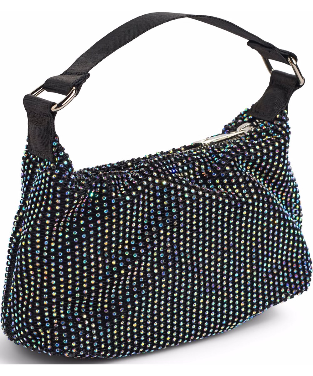 Dolly Bag - Shimmering - Feestelijke zwarte handtas voor kinderen met prachtige strass-steentjes.