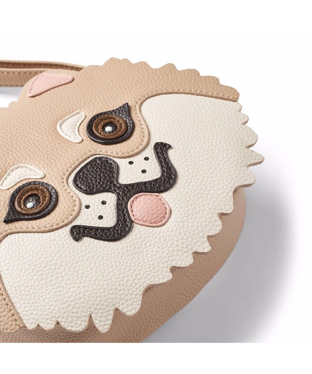 Pomeranian Bag - Pomeranian - Zoete bruine tas voor kinderen met een motief van een dwergkeeshond aan de voorkant.