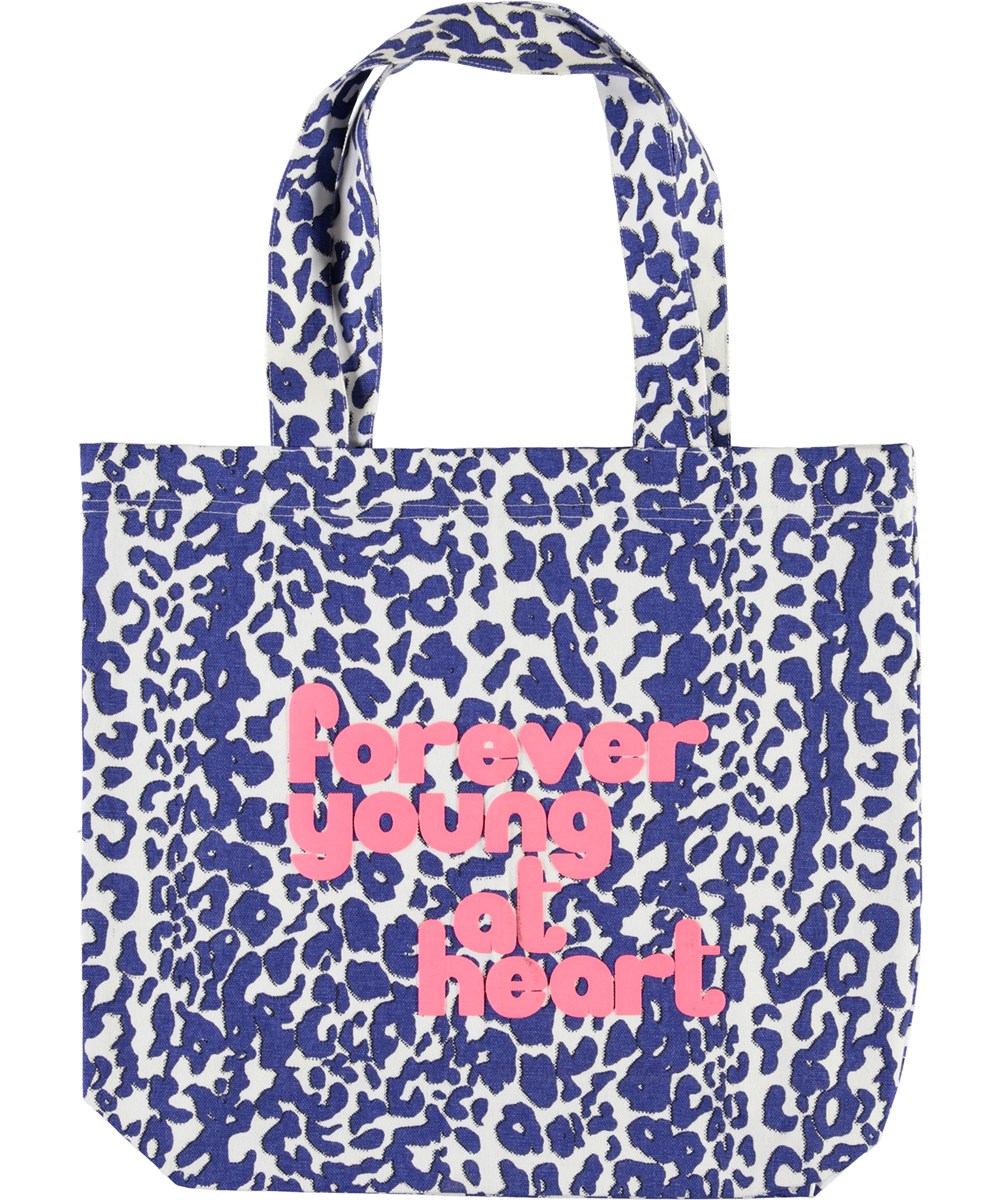 Tote Bag - Blue Leo - Blauwe luipaard draagtas