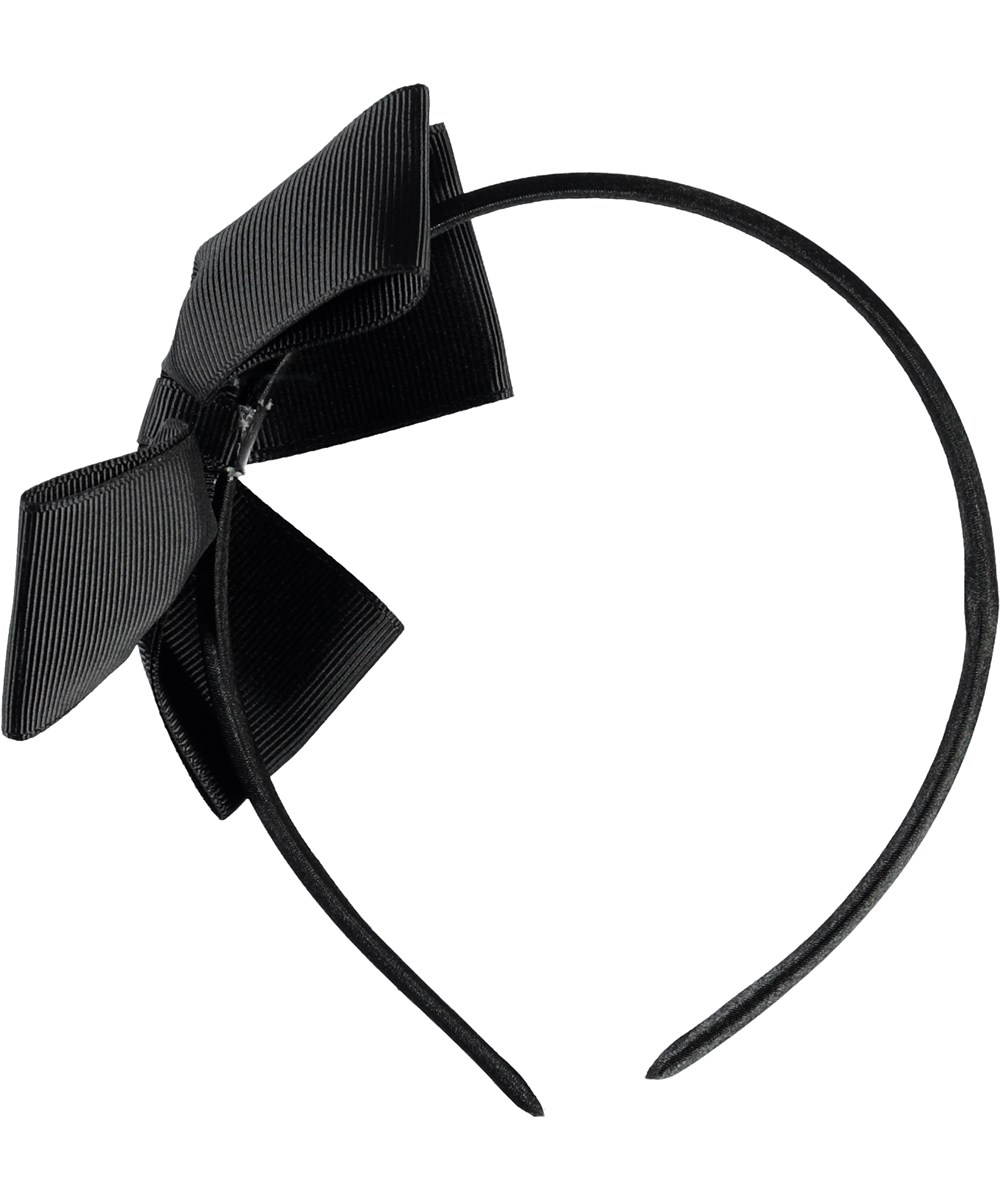 Fancy Bow Hairband - Black - Black bow hairband 
