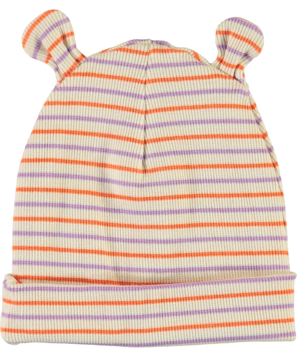 Natali - Purple Orange Stripe - Soft Rib