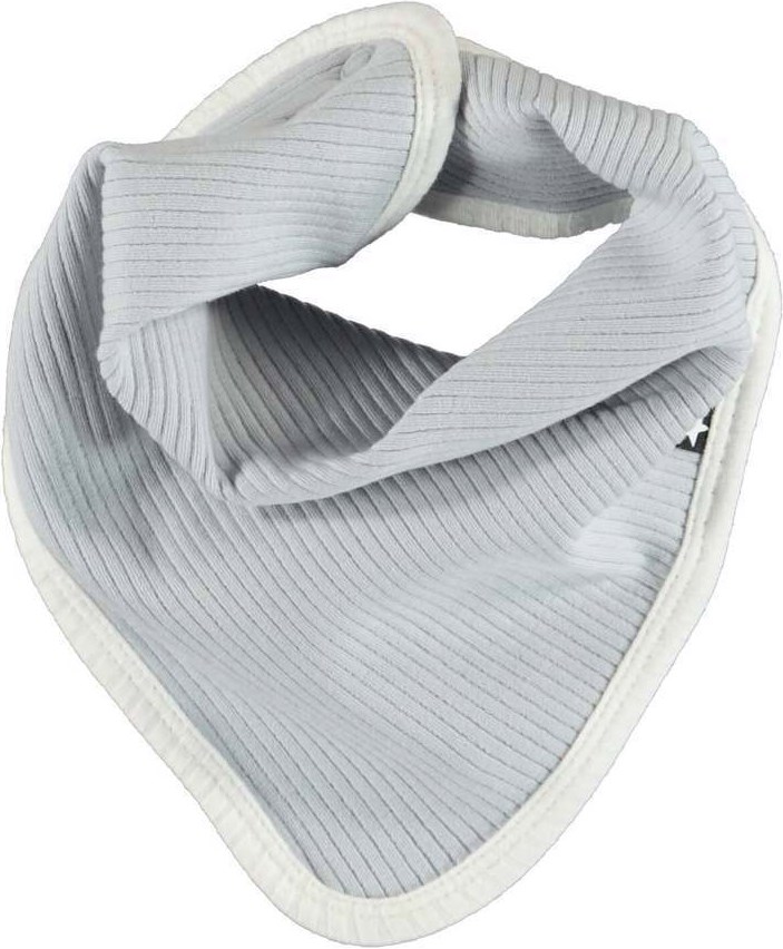 Neci hat and bib set - Pearled Blue - Baby hat and bib in light blue