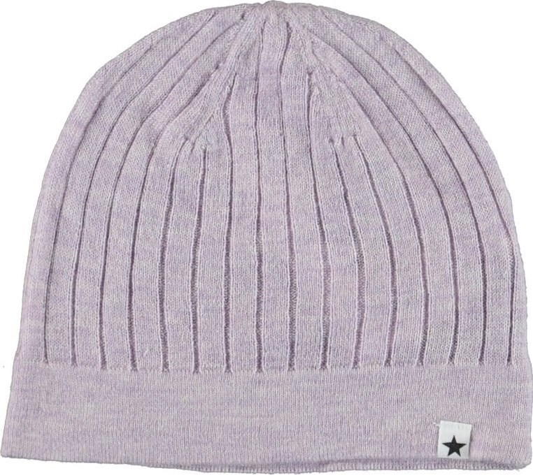 Nell - Frozen Lilac - Light purple baby knit hat with cashmere