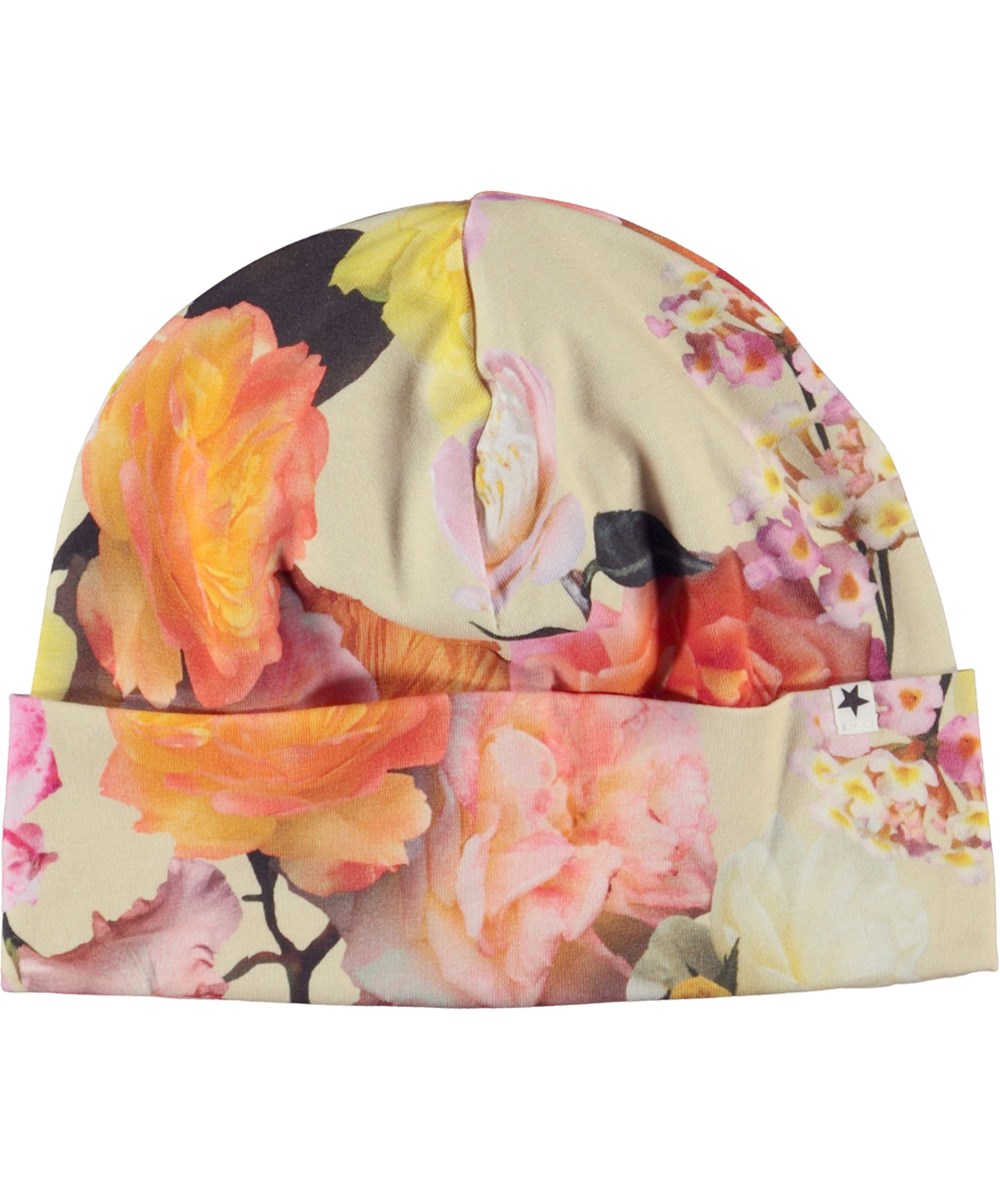 Nico - Rose Garden - Organic hat with rose print