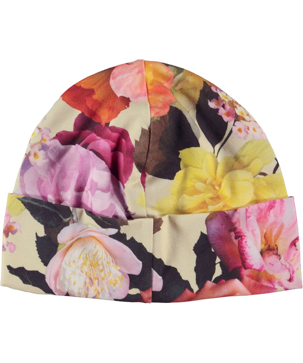 Nico - Rose Garden - Organic hat with rose print