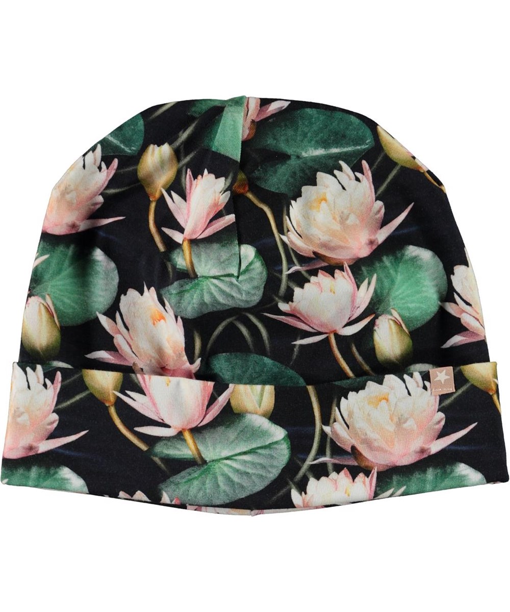 Nico - Water Lilies - Hat with pink water lily print 