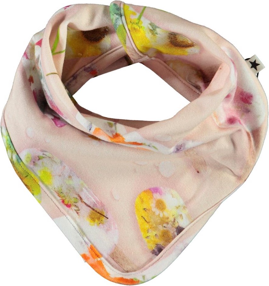 Nishi - Ice Lollies - Pink bib with ice cream print