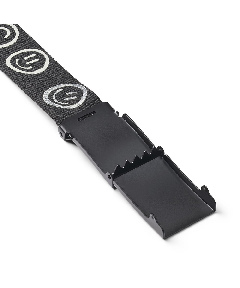 Nite - Smile - Black belt with smiley face print