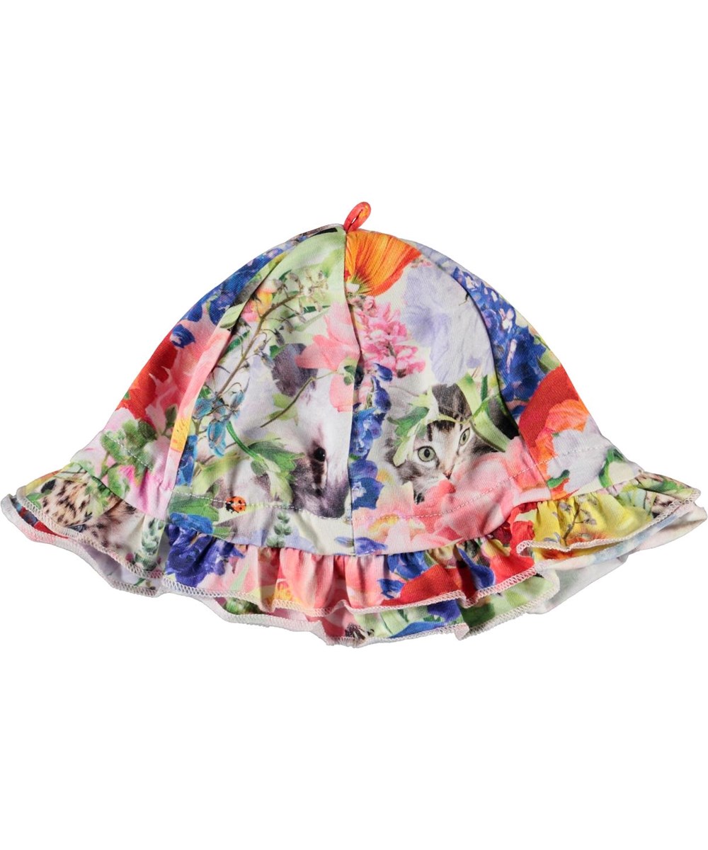 Nizana - Hide And Seek - Baby sun hat with floral print