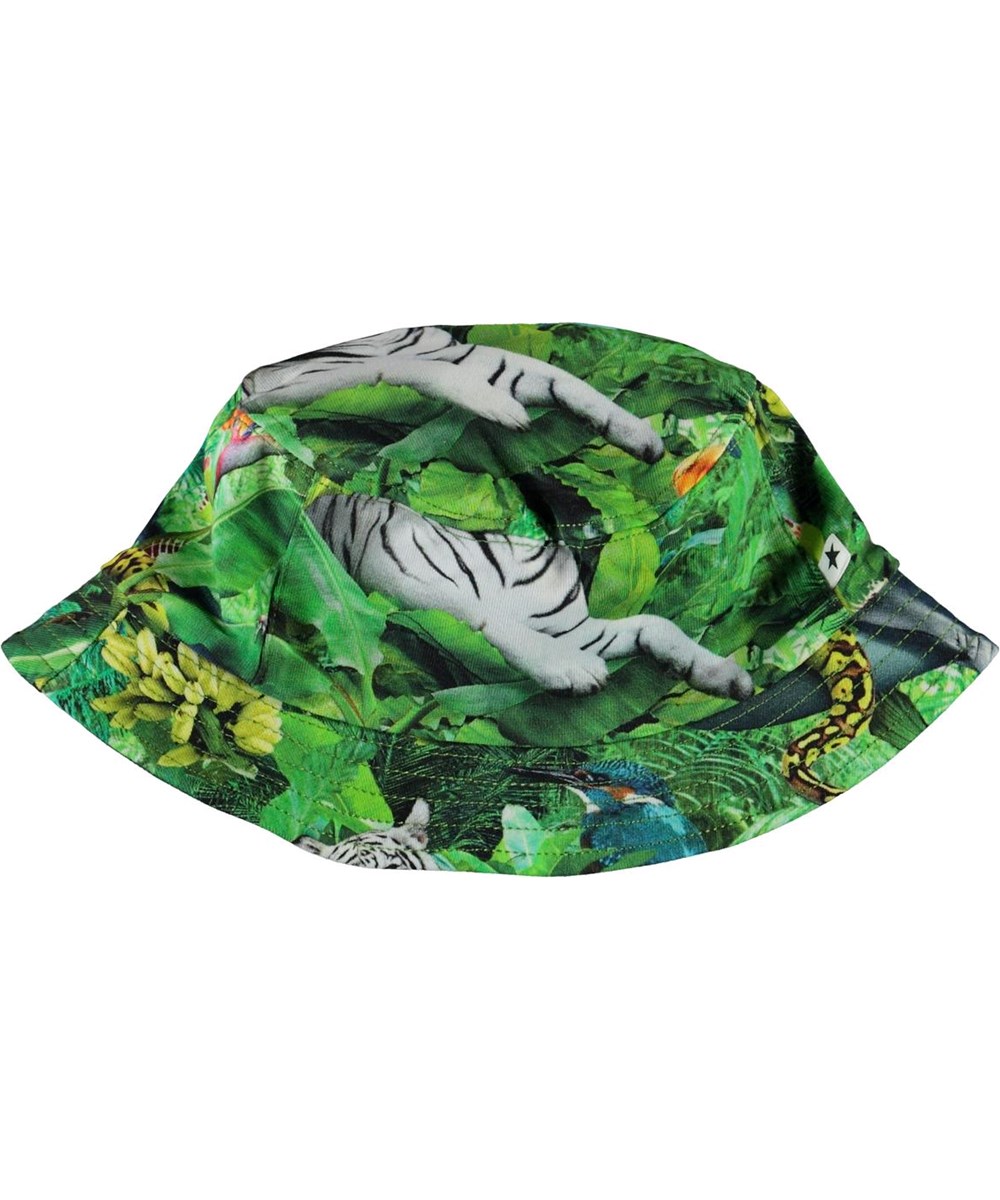 Nomly - Fantasy Jungle - Green bucket hat animal print 