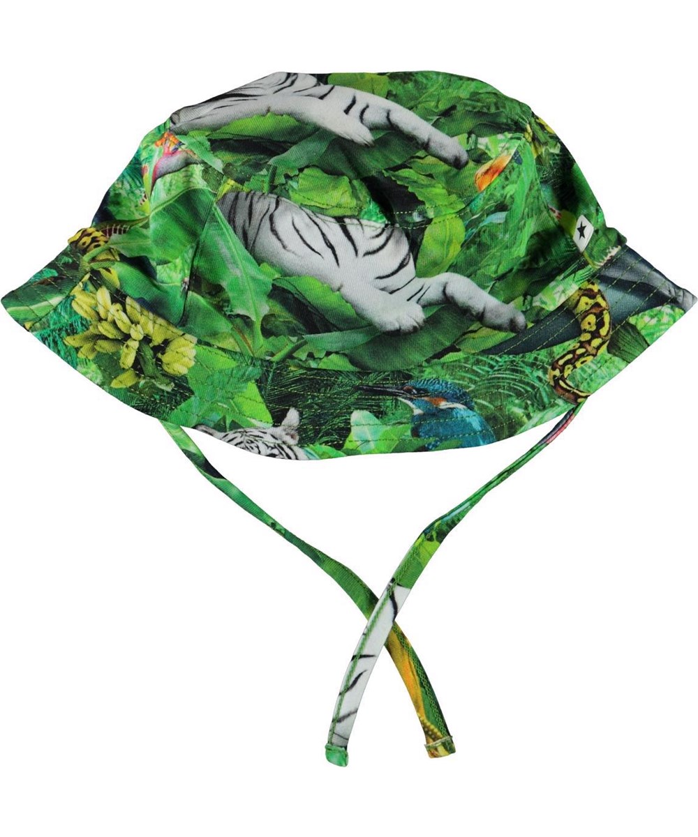 Nomly - Fantasy Jungle - Green bucket hat animal print 
