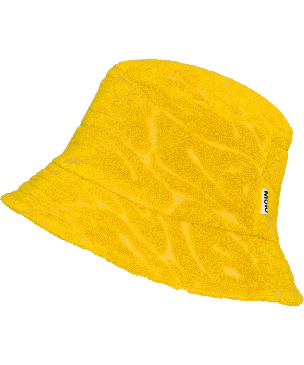 Sage - Submarine Joy - Yellow bucket hat in soft cotton terry with turned down brim