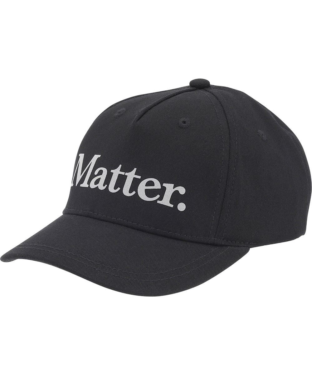 Sebastian - Black - Cap with Matter text.