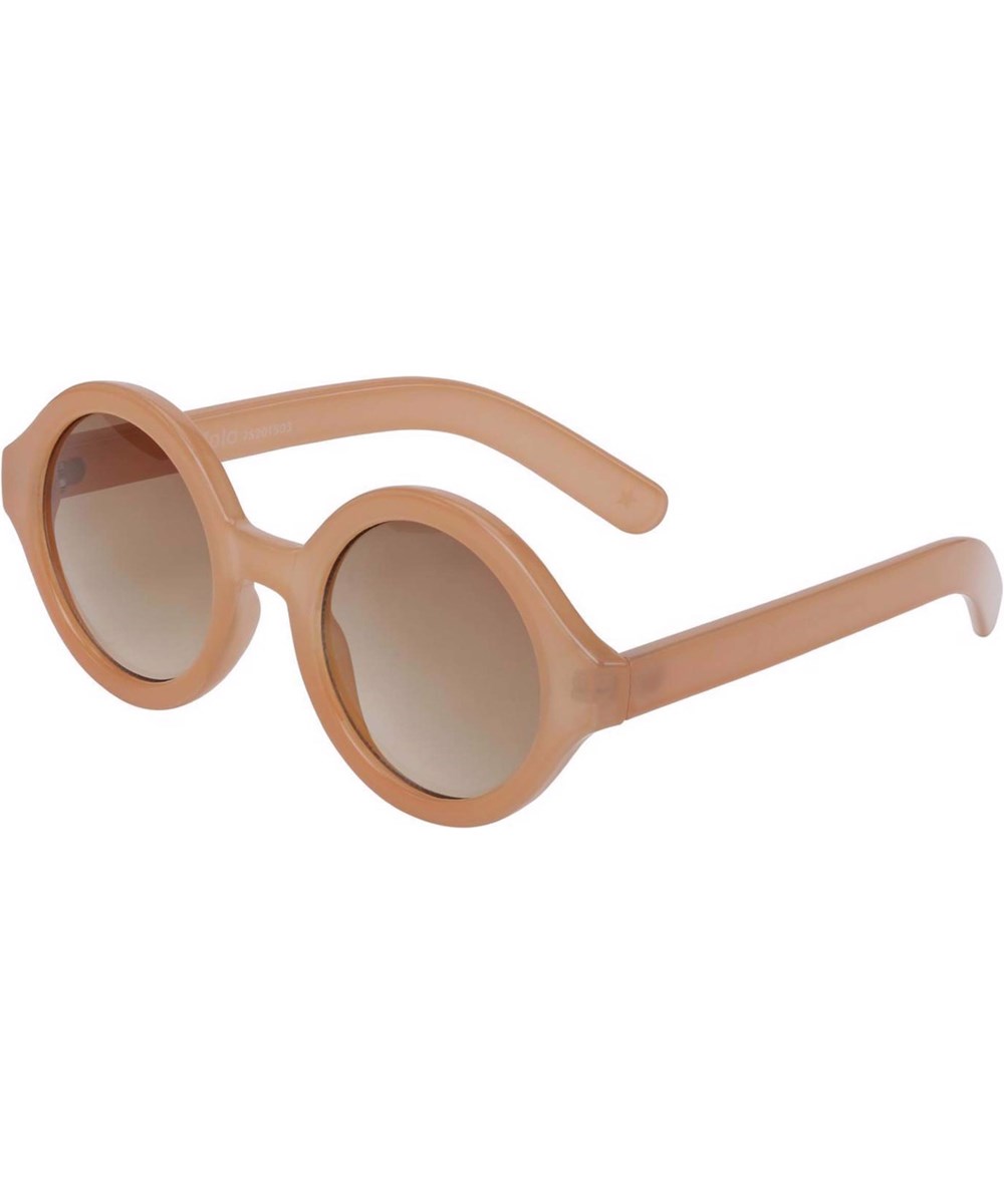 Shelby - Sand Dust - Coral coloured sunglasses with dark lenses