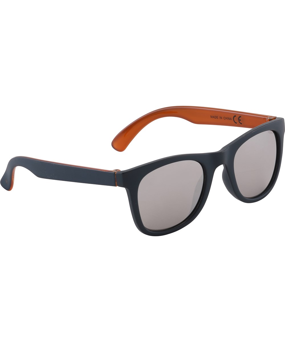 Smile - Blue Dive - Dark blue sunglasses with brown inside