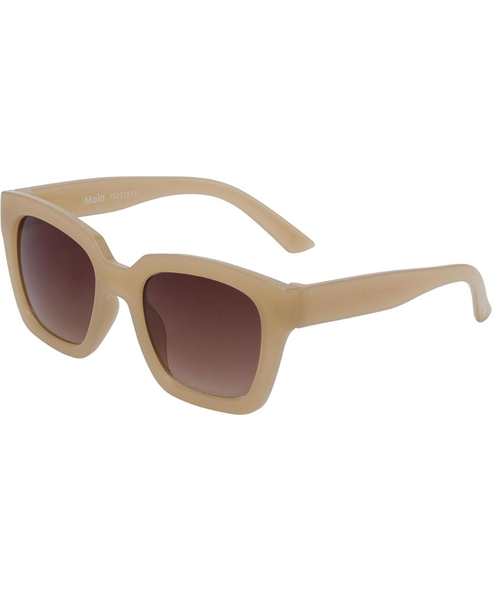 Solana - Sand Dust - Square, sand coloured sunglasses