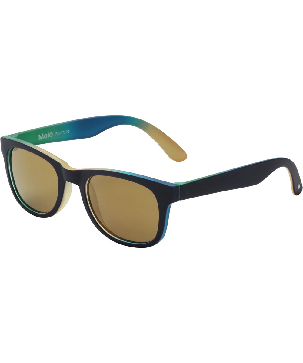 Star - Palm Happy - Sunglasses in dark blue with brown lenses