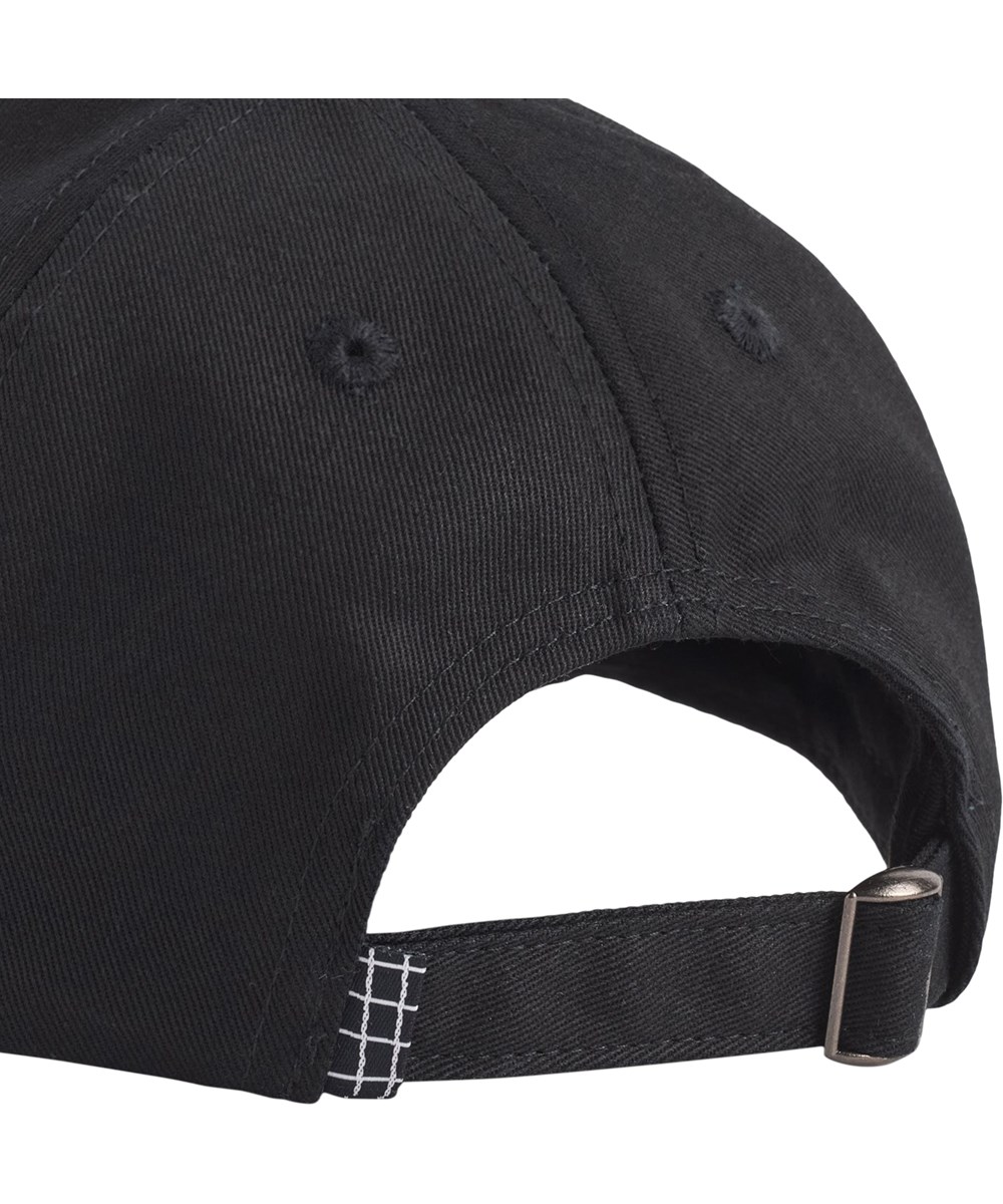 Steel - Black - Black cap for children with a graffiti embroidery