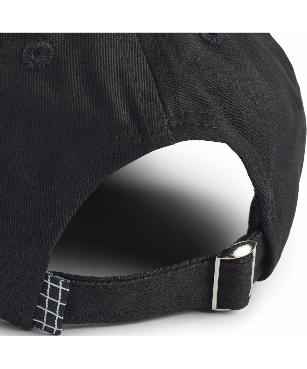 Steel - Blue Flame - Black cap in cotton blend for children.