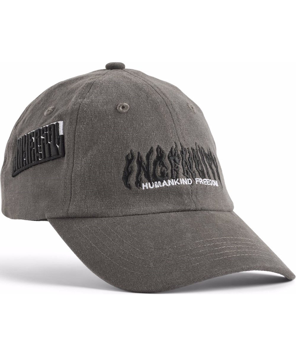 Steel - Echo Wash - Grey cap in cotton blend for children.