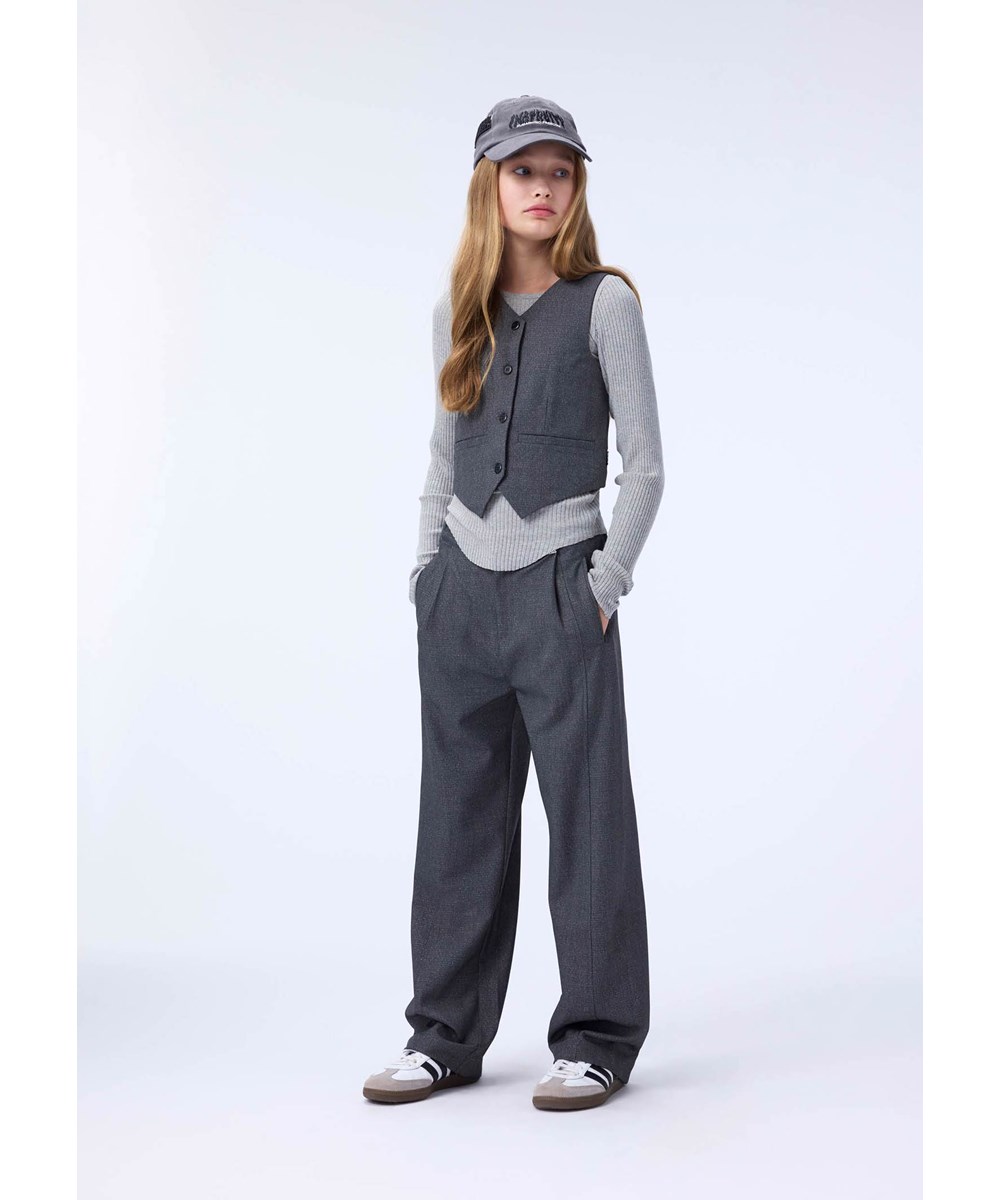 Steel - Echo Wash - Grey cap in cotton blend for children.