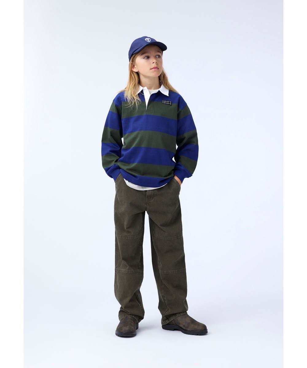 Steel - Galaxy Blue - Dark blue cap in cotton blend for children.