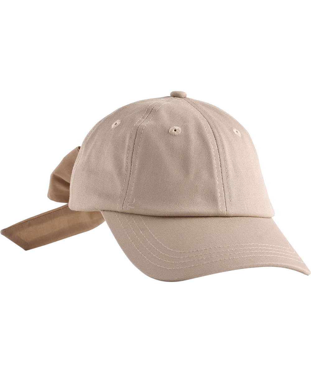 Stewie - Soft Powder - Cream-coloured cap for children with bow detail 
