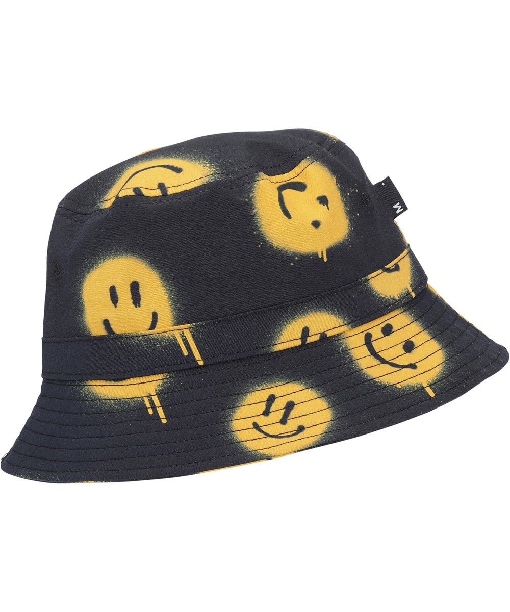 Siks - Smiles - Schwarzer Eimerhut Spray-Smileys.