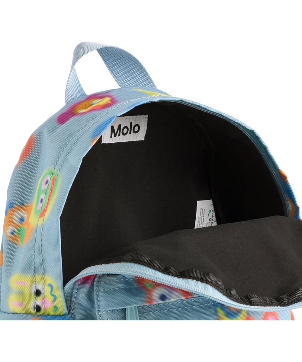 Backpack - Fuzzy Friends - Blue backpack for nursery children aged 3-6 years with a fun print 
