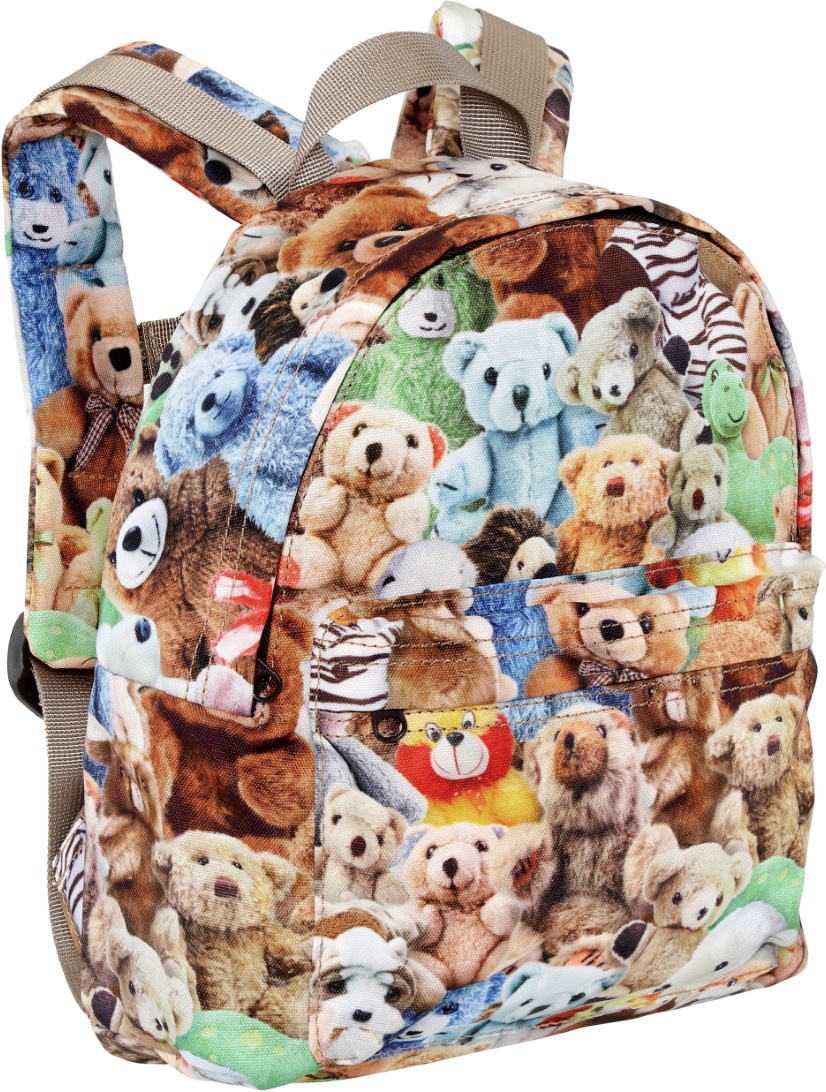 Backpack - Teddy Friends - Multicoloured teddy bear print backpack for adventurous children aged 3-6.
