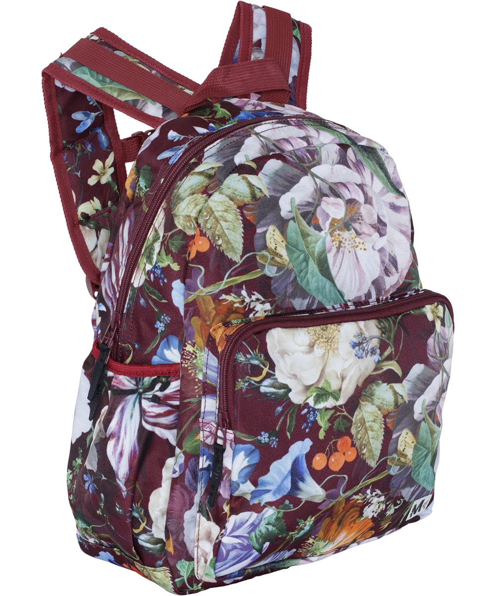 Big Backpack - Botanical Canvas - Recycled backpack with floral print 
