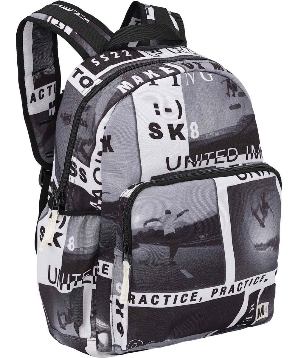 Big Backpack - Sk8 News - School backpack with skate print