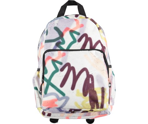 Big Backpack Graffiti A Large Backpack With Graffiti Print Molo