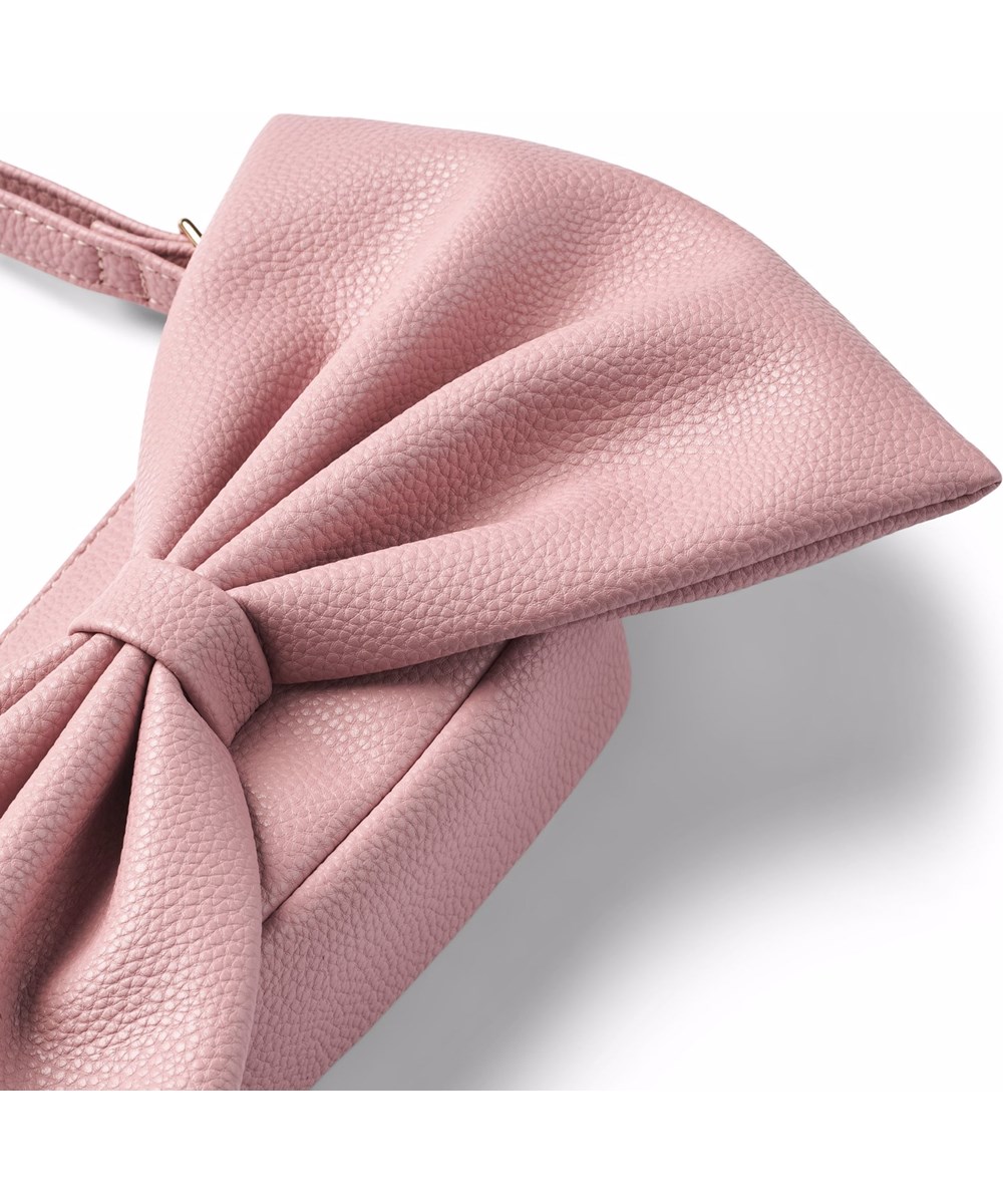 Big Bow Bag - Fox Glove - Rose bag with large attached bow.