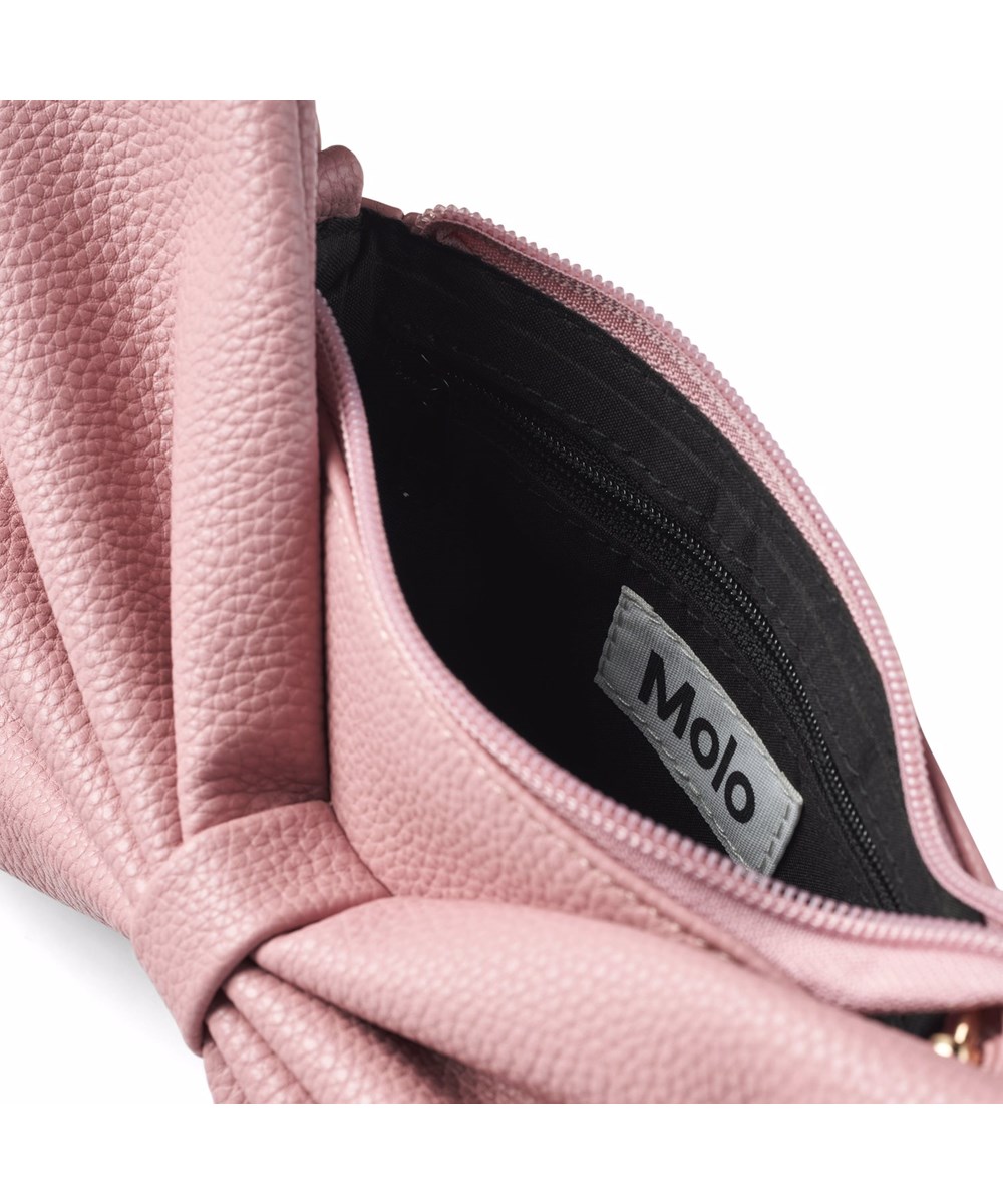 Big Bow Bag - Fox Glove - Rose bag with large attached bow.