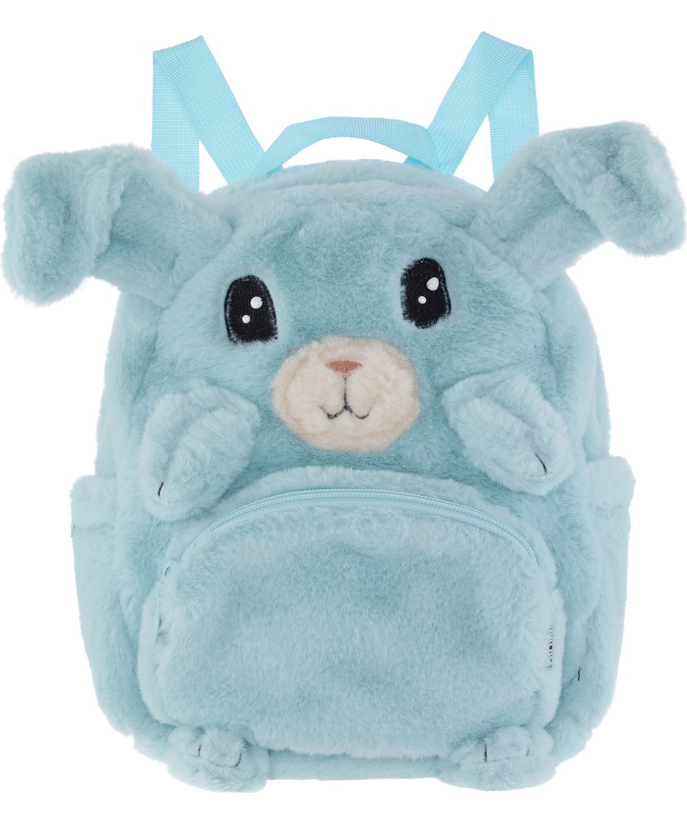 Furry Bag - Calm - Fuzzy light blue bunny backpack in soft faux fur