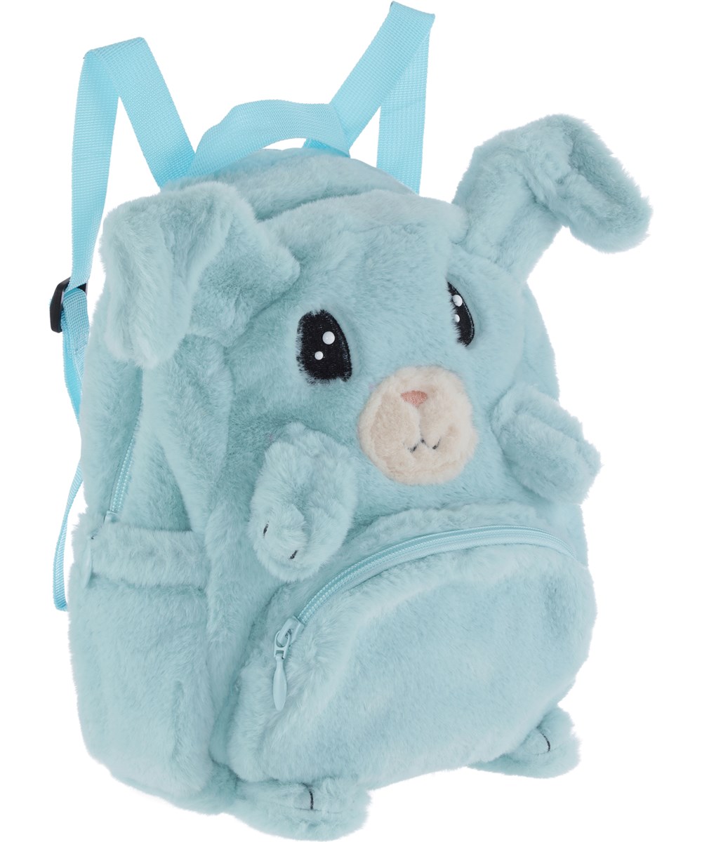 Furry Bag - Calm - Fuzzy light blue bunny backpack in soft faux fur