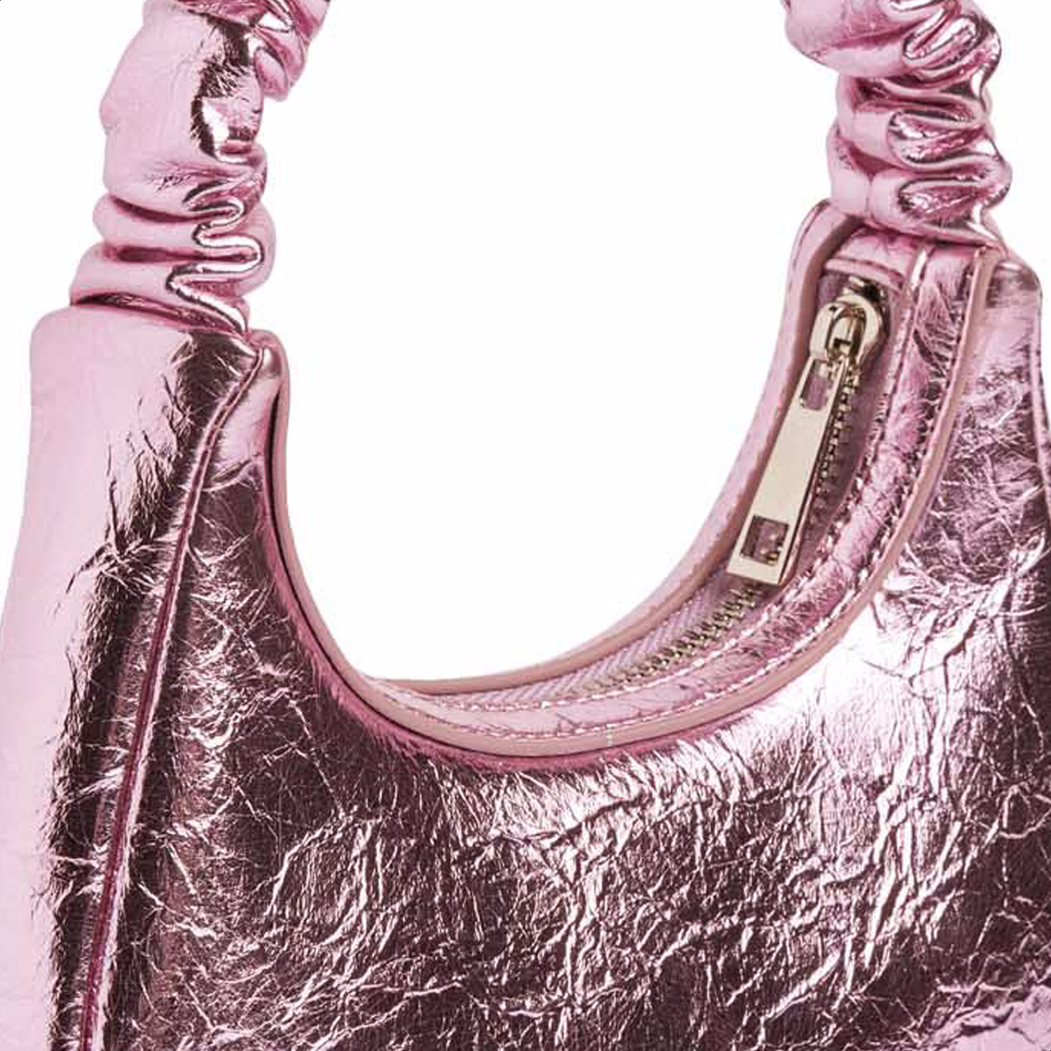 June Bag - Charlotte Pink - Cool metallic pink handbag for