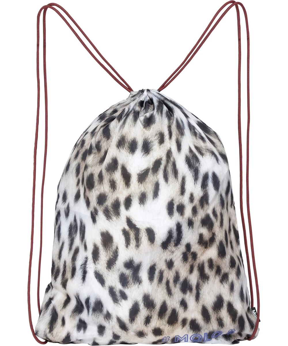 Kit bag - Snowy Leo Fur - Gym bag with snow leopard print 