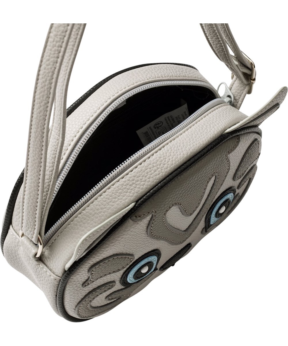 Kitten Bag - Greyish - Grey cat bag for children with zip and adjustable shoulder strap