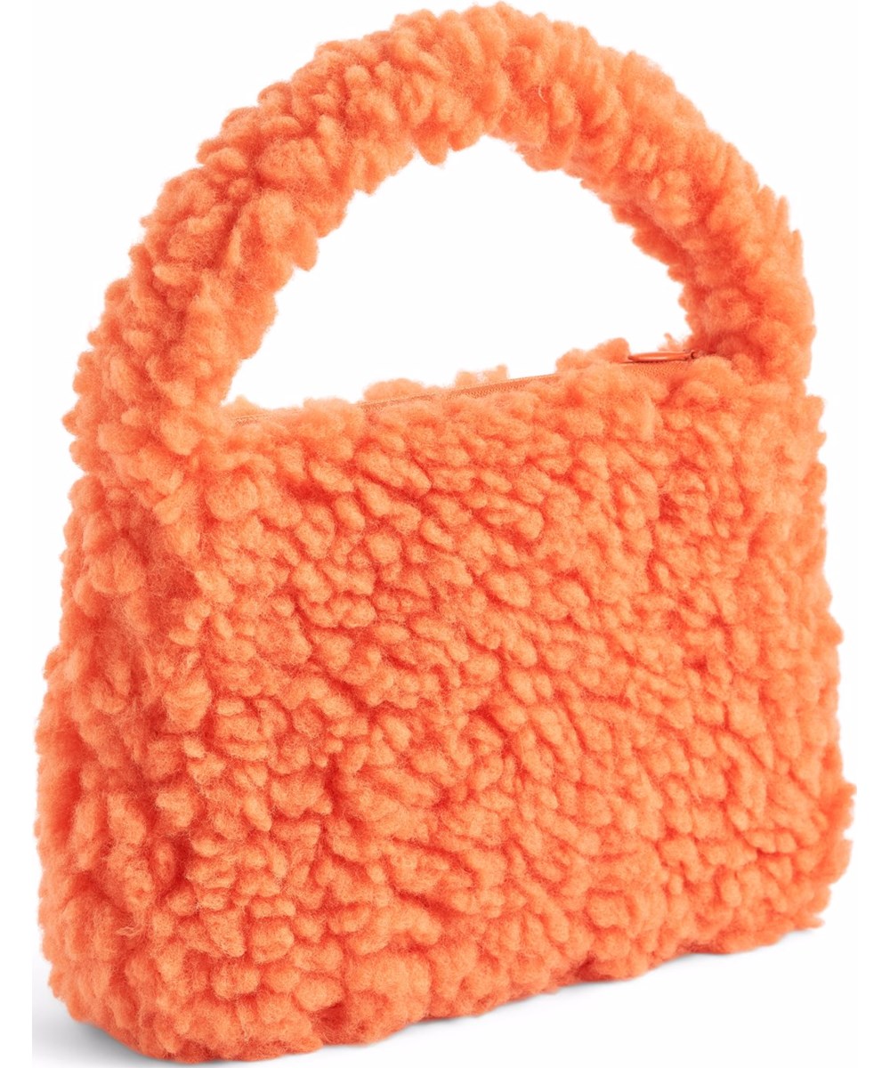 Moni Bag - Pastel Orange - Nice orange bag in fluffy teddyfleece for children.
