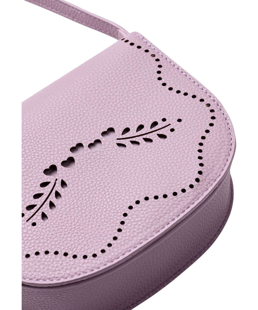 Zora Bag - Crocus Petal - Small shoulder bag with eyelet pattern and adjustable strap