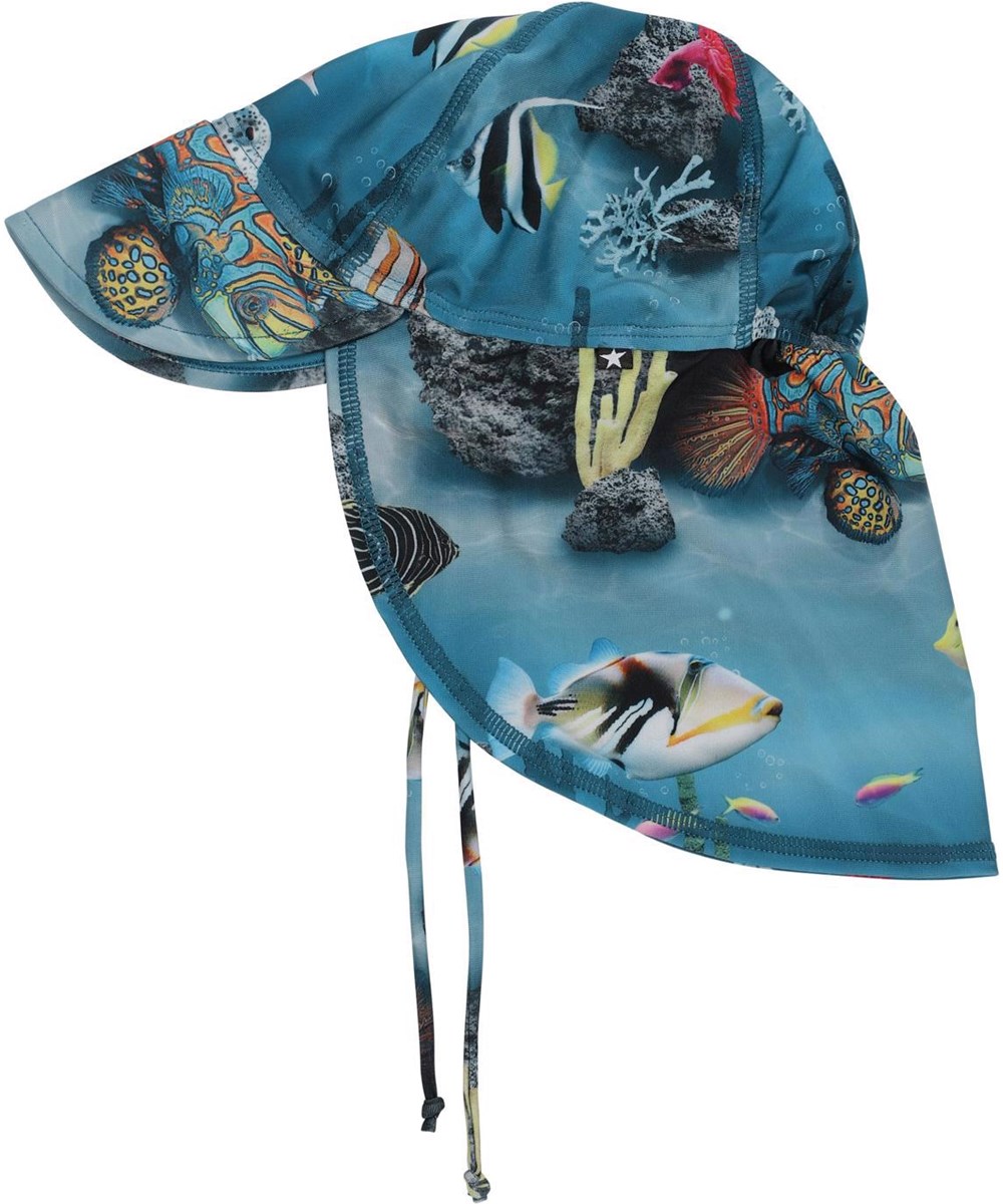 Nando - Ocean Living - UV Baby Sonnenhut mit Leben im Meer