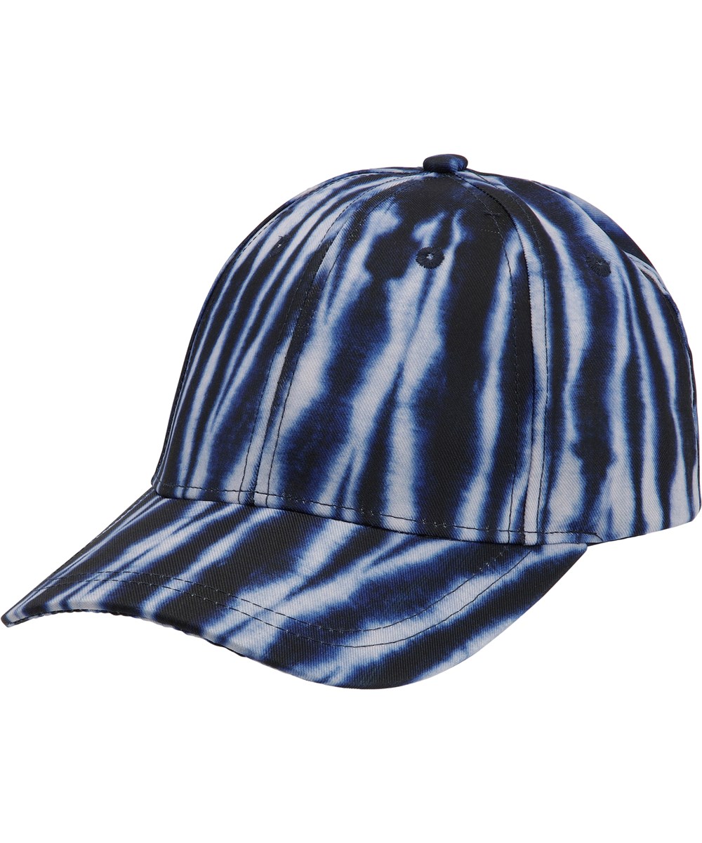 Sebastian - Tie Dye Vertical - Baseballcap in Blau mit Batik-Print